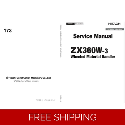 HITACHI ZX360W-3 SERVICE MANUAL HITACHI ZX360W-3 SERVICE MANUAL